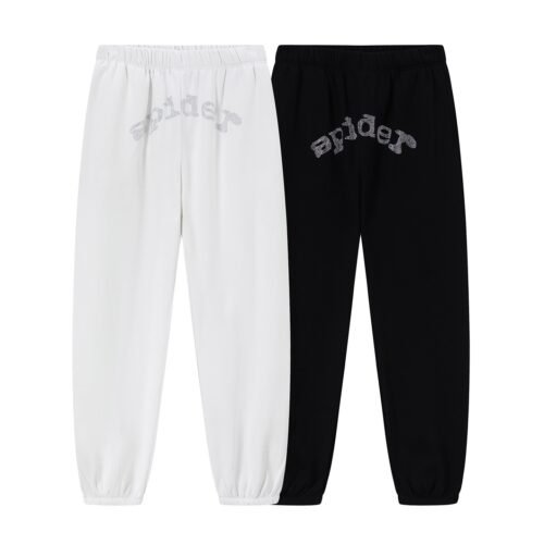 Sp5der Rhinestone Silk Sweatpant
